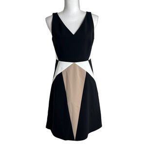 PAULE KA Colorblock Sleeveless Dress Size M